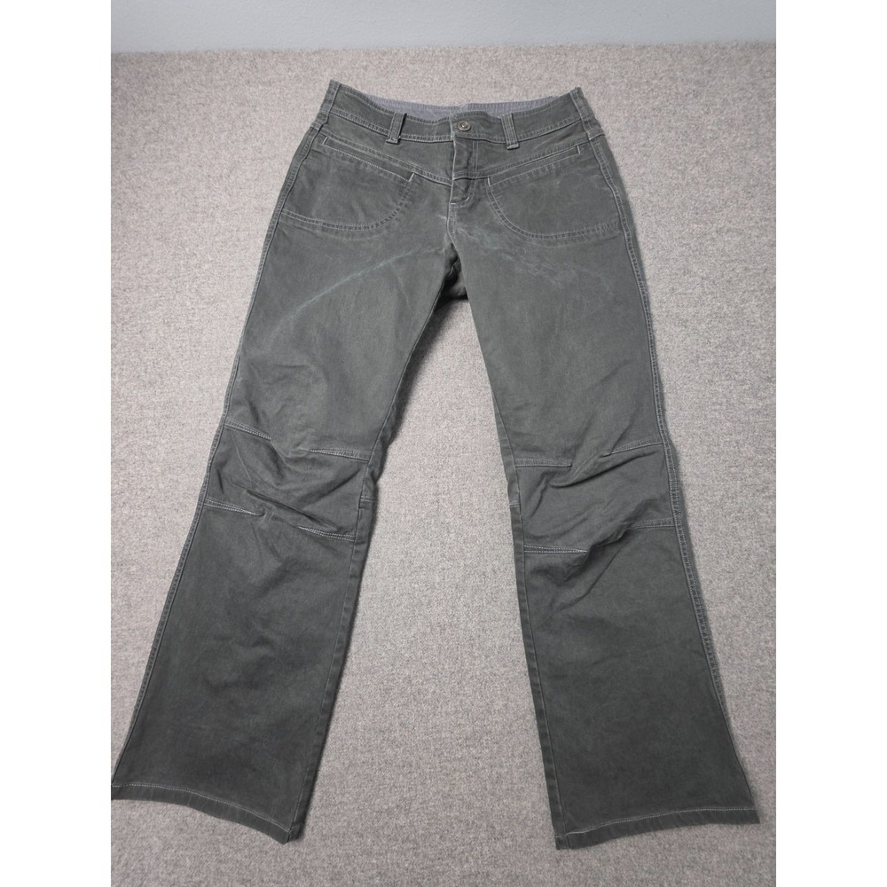 Kuhl Travel Hiking Pants Women 6R Gray Articulated Knee Stretch Outdoor Straight